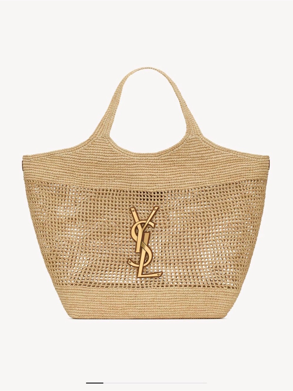 YSL RAFFIA TOTE